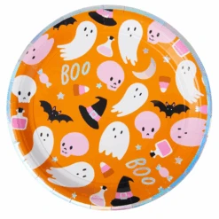 Orange Halloween Icon Dinner Plates 8ct