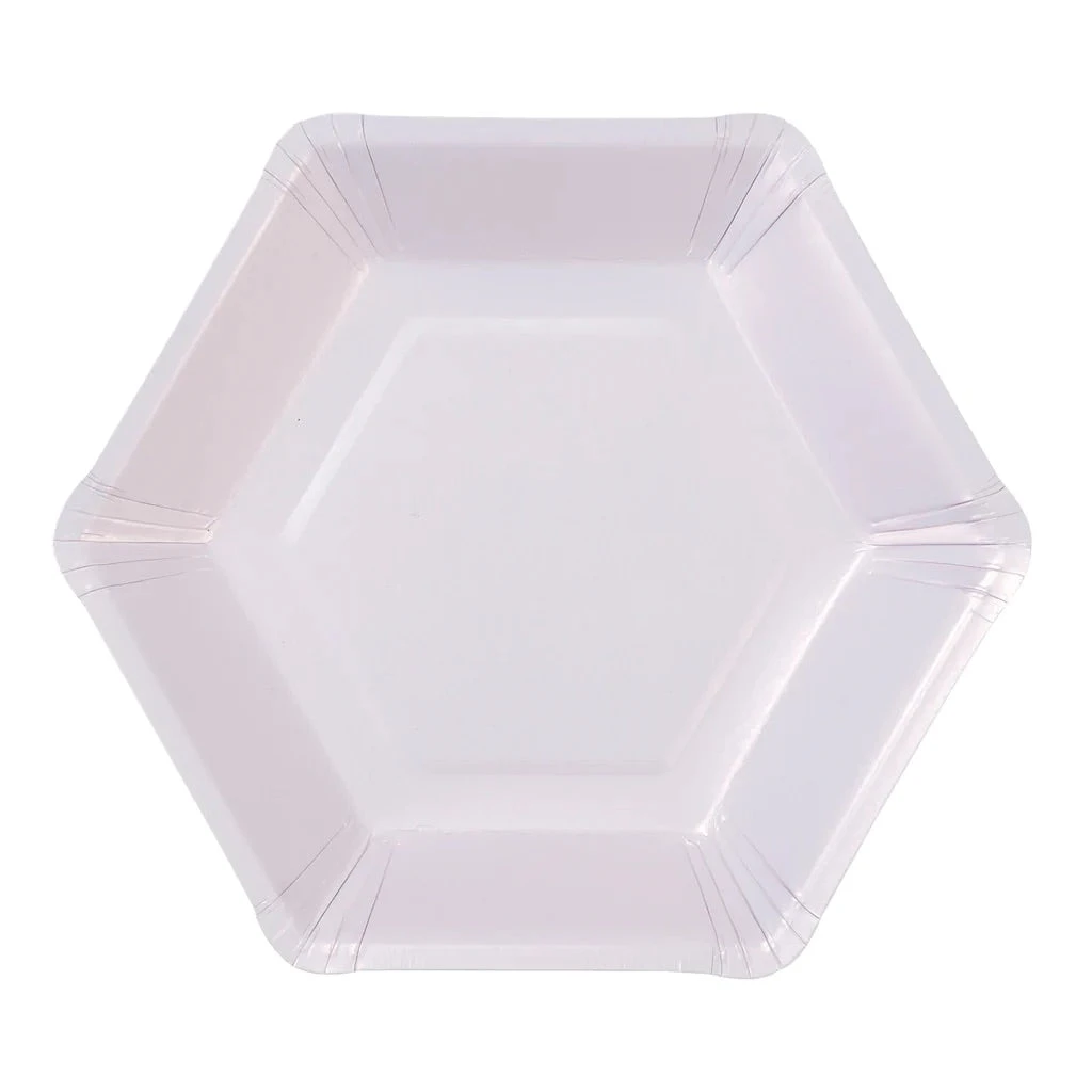 Talking Tables Pastel Hexagonal Dessert Plates 12ct - Image 7