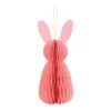 Pink Bunny Honeycomb Decoration 12in
