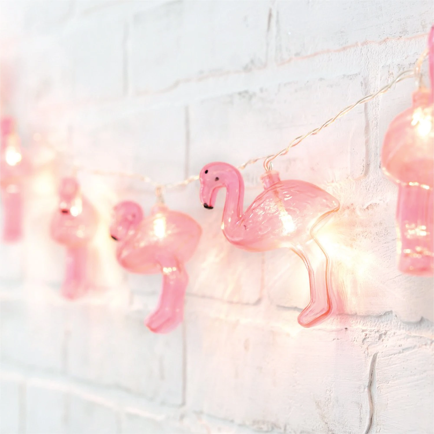 Pink Flamingo LED String Lights 6ft - Image 3