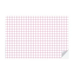 Pink Grid Tear-Off Paper Placemat Pads 25ct