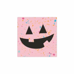 Pink Jack-O'-Lantern Dessert Napkins 20ct
