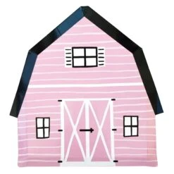 Pink On The Farm Barn Lunch Plates 8ct