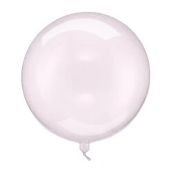Clear Pink Sphere Balloon 15.7in