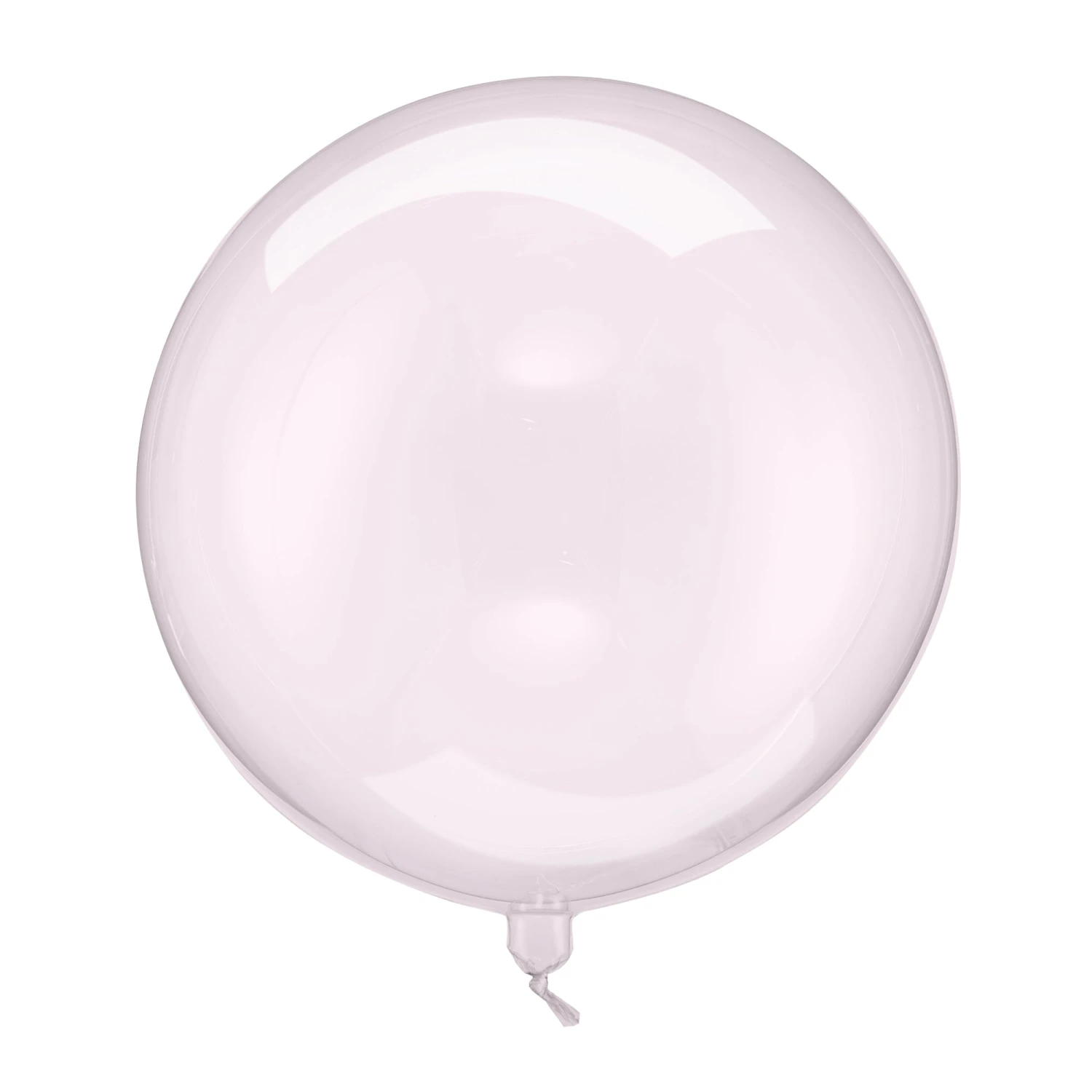 Clear Pink Sphere Balloon 15.7in