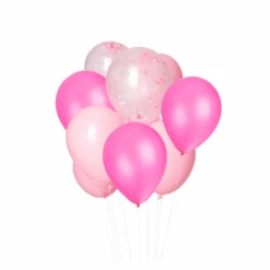 Flamingo Pink Classic Balloon Bouquet 12ct
