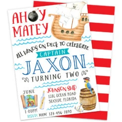 Pirate Birthday Party Invitation