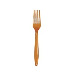 Creative Converting Pumpkin Spice Plastic Forks 24ct
