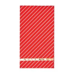 Red & White Striped Paper Guest Towels 20ct