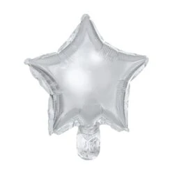 Silver Star 8in Balloons 25ct