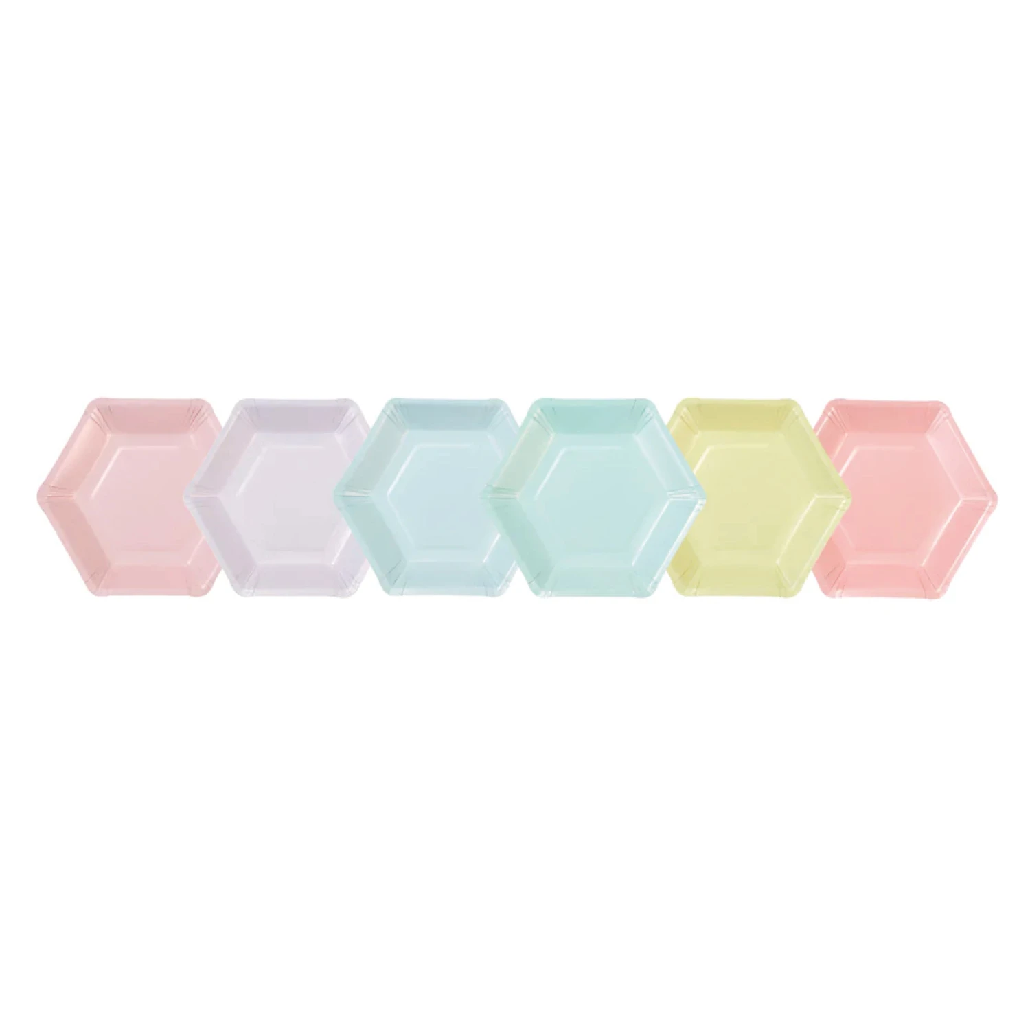 Talking Tables Pastel Hexagonal Dessert Plates 12ct - Image 8