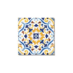 Spanish Yellow & Blue Dessert Napkins 25ct