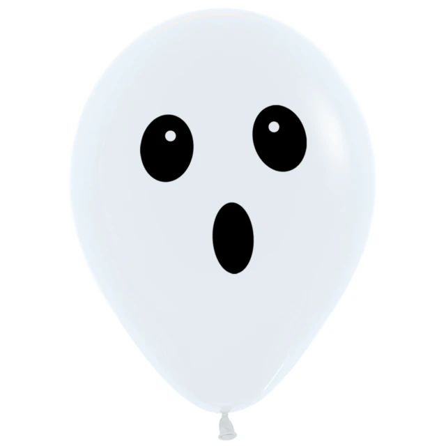 Spooky Halloween Ghost Latex Balloons 6ct - Image 2