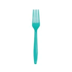 Creative Converting Teal Plastic Forks 24ct