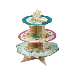 Talking Tables Vintage Floral Tea Party Reversible Cupcake Stand