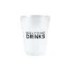 Welcome Drinks Frosted Plastic Cups 8ct