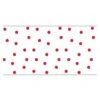 White & Red Polka Dot Paper Table Runner 4ft