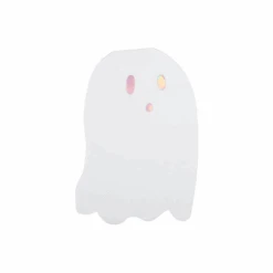 White & Iridescent Ghost Dessert Napkins 20ct