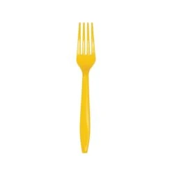Creative Converting Yellow Plastic Forks 24ct