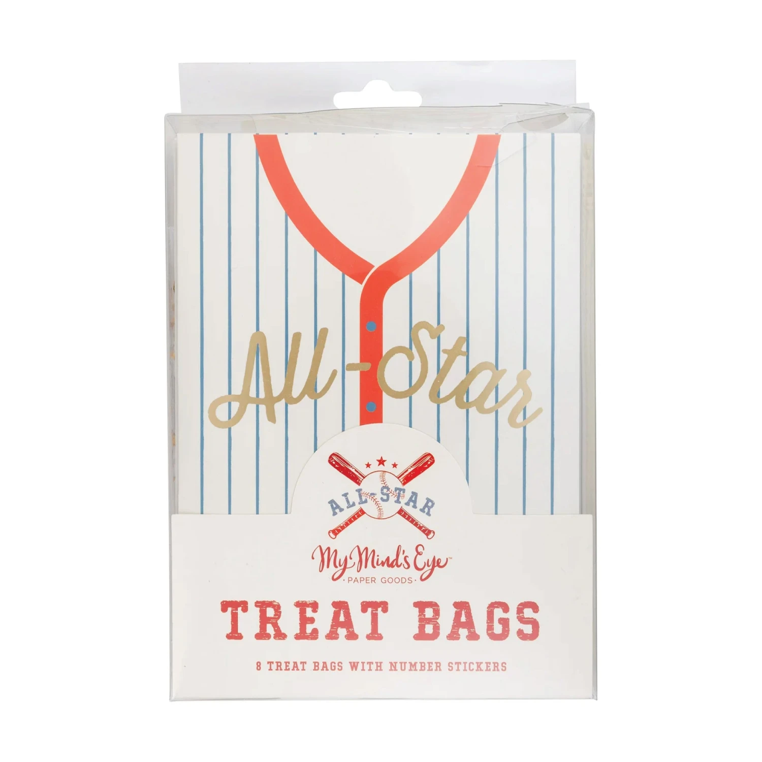 All-Star Baseball Jersey Treat Bags 8ct - Image 5