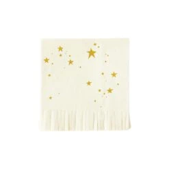 Baby Gold Star Dessert Napkins 18ct