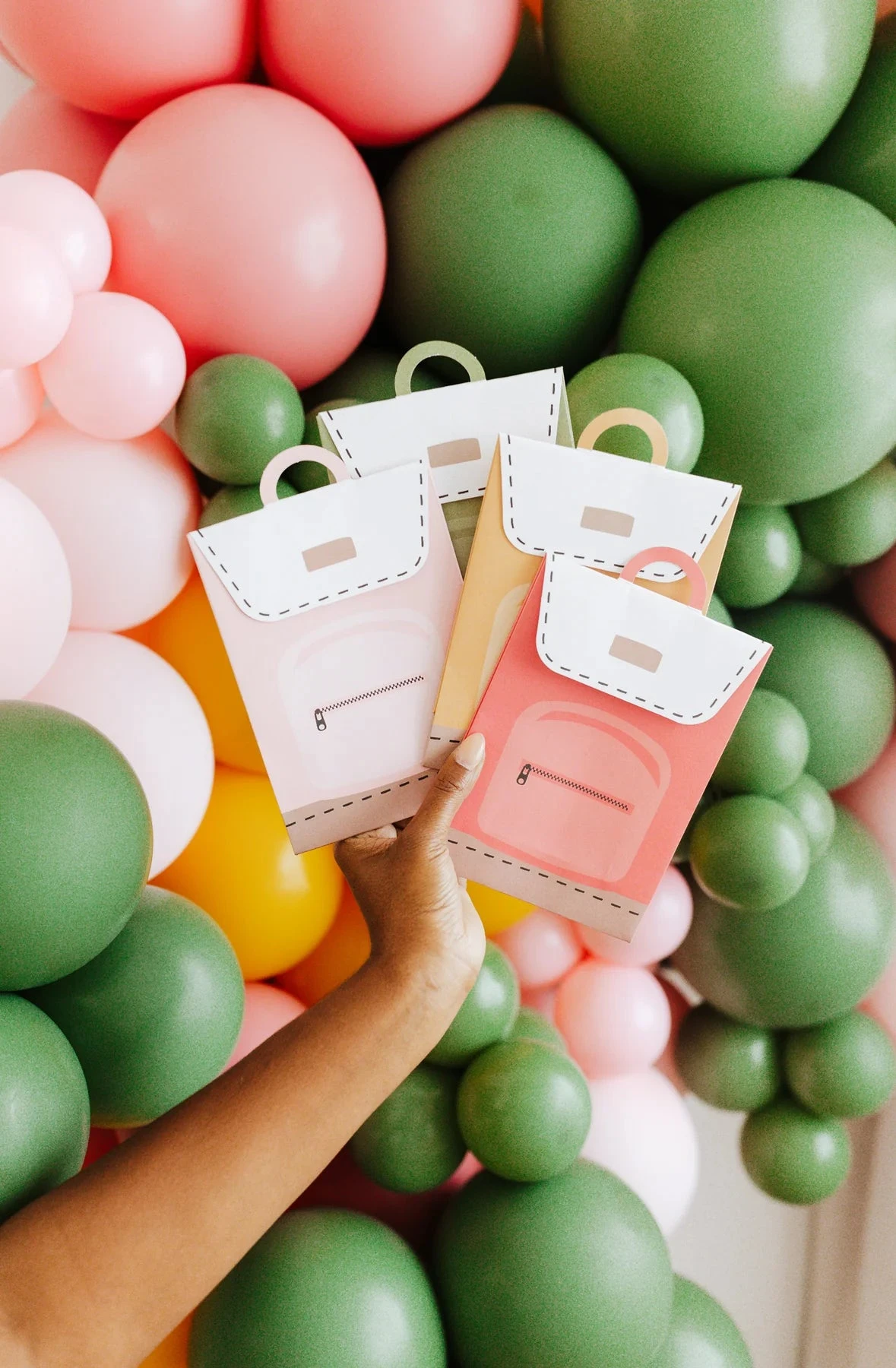 Back To School Backpack Favor Bags & Sticker Sheets 8ct - Image 3