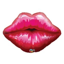 Giant Red Kissy Lips Balloon 30"