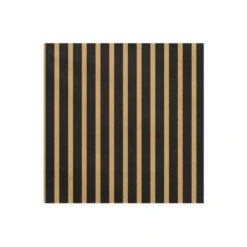 Black & Gold Stripe Lunch Napkins 20ct