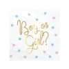 Boy Or Girl Gender Reveal Lunch Napkins 20ct