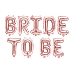 Air-Filled Rose Gold Bride To Be Balloon Banner
