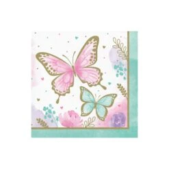 Creative Converting Butterfly Lunch Napkins 16ct