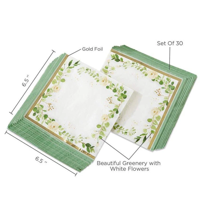 Botanical Garden Lunch Napkins 30ct - Image 2