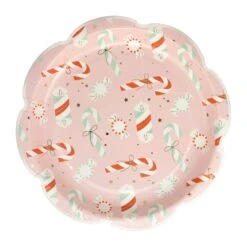 Candy Cane Lane Pattern Lunch Plates 8ct