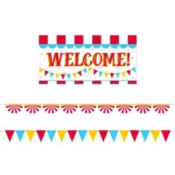Creative Converting Carnival Welcome Sign & Banners Set 3ct