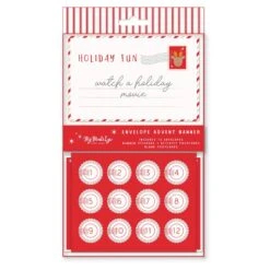 Christmas Advent Calendar Envelope Banner