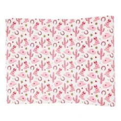 Pink Western Cowgirl Paper Table Runner 10ft