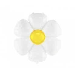 White Daisy Flower Foil Balloon 28in