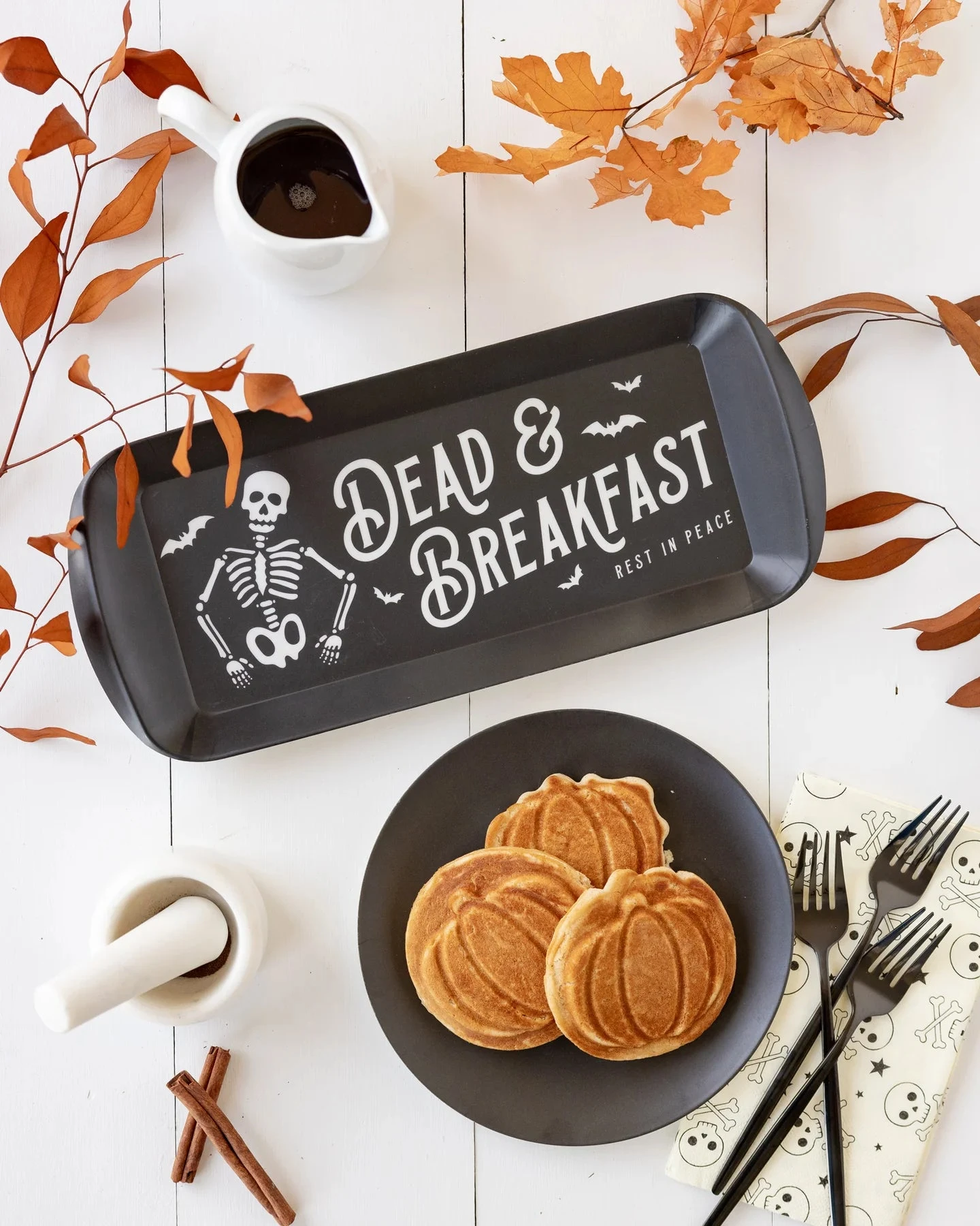 Mini Dead & Breakfast Bamboo Serving Tray - Image 2