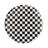 Black & White Checkered Dessert Plates 8ct