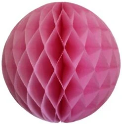 Rose Pink Honeycomb Tissue Ball