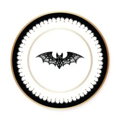 Elegant Halloween Dessert Plates 8ct