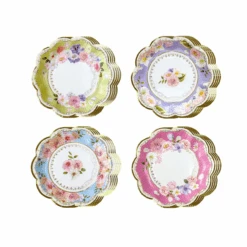 Floral Tea Party Assorted Dessert Plates 16ct