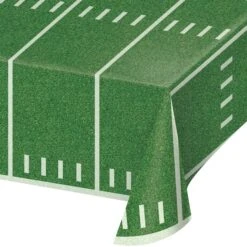 Creative Converting Football Field Plastic Table Cover