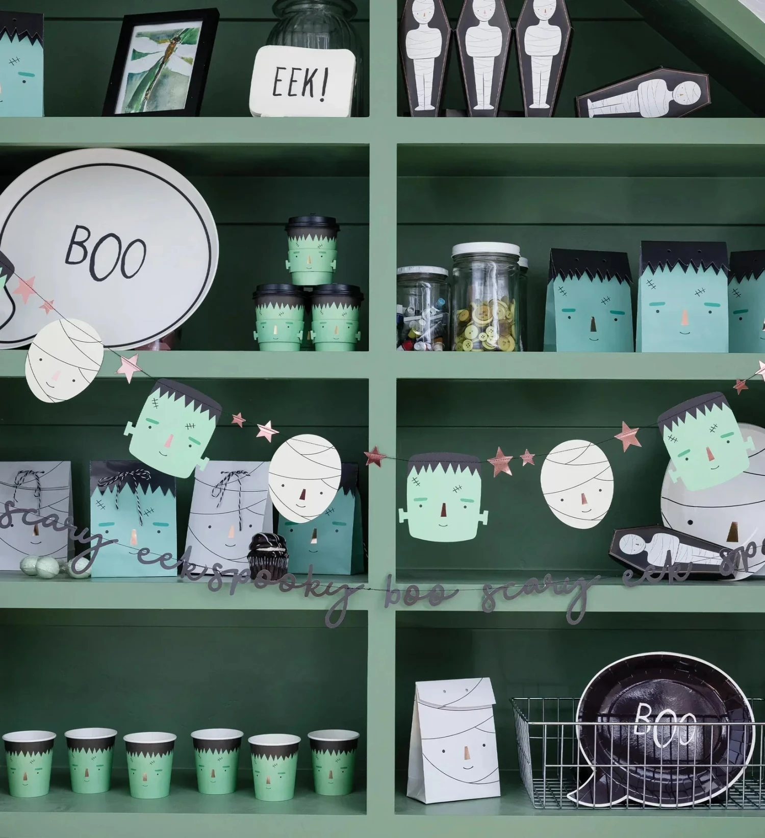 Boo Halloween Bamboo Serving Platter - Image 3