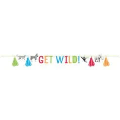 Creative Converting Get Wild Safari Tassel Banner 8ft