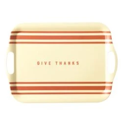 Give Thanks Fall Bamboo Serving Tray