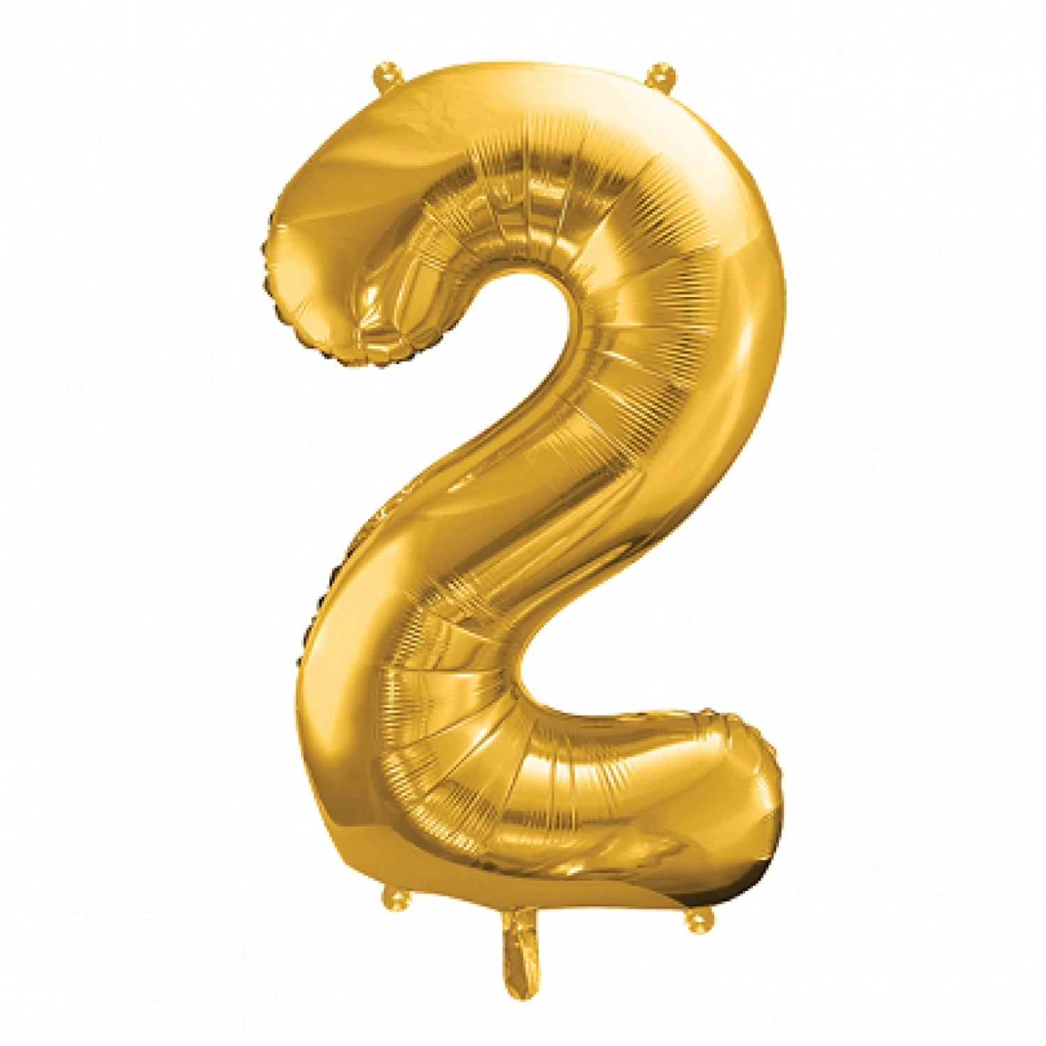 34" Gold Number Balloon 0-9 - Image 4