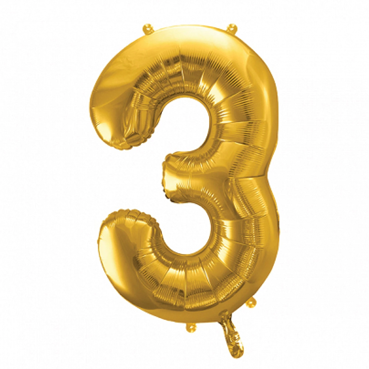 34" Gold Number Balloon 0-9 - Image 5