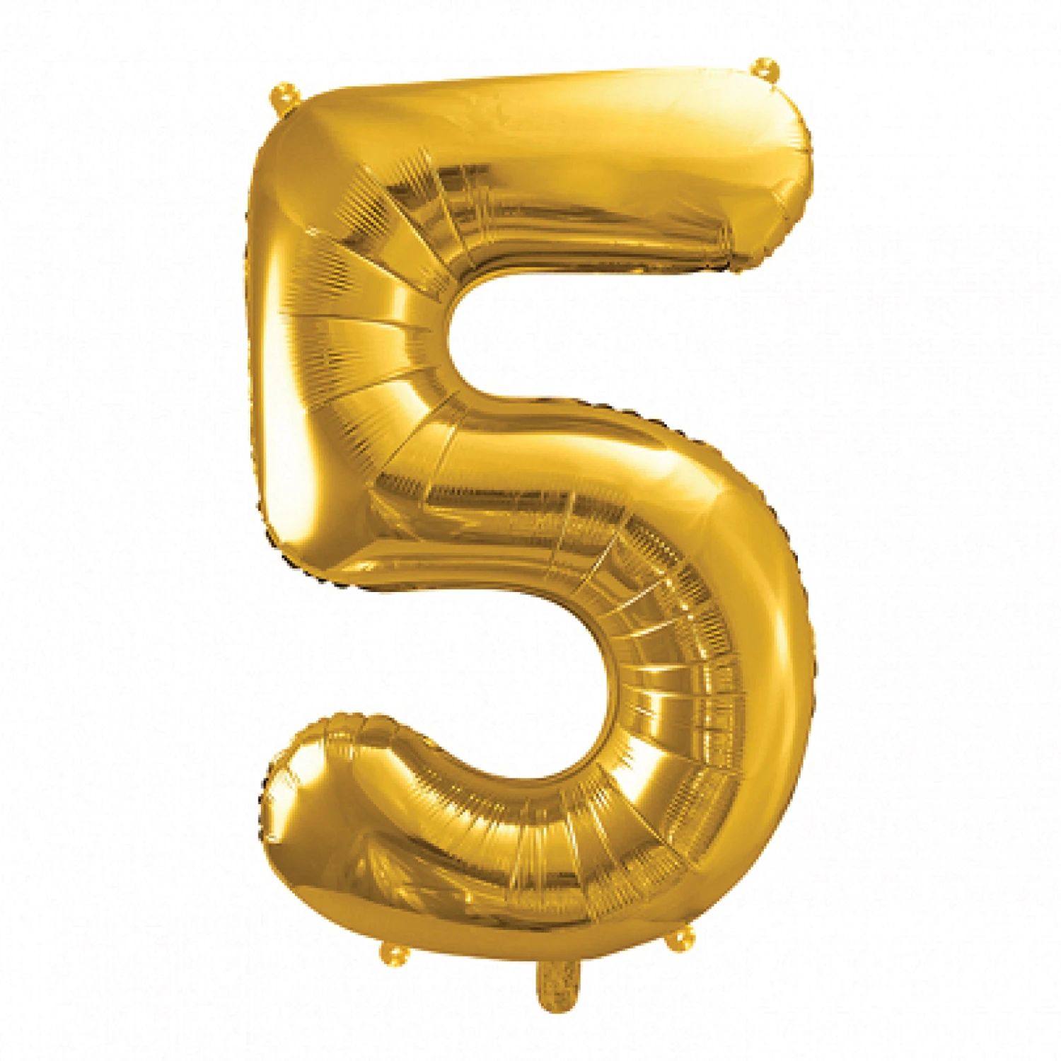 34" Gold Number Balloon 0-9 - Image 7