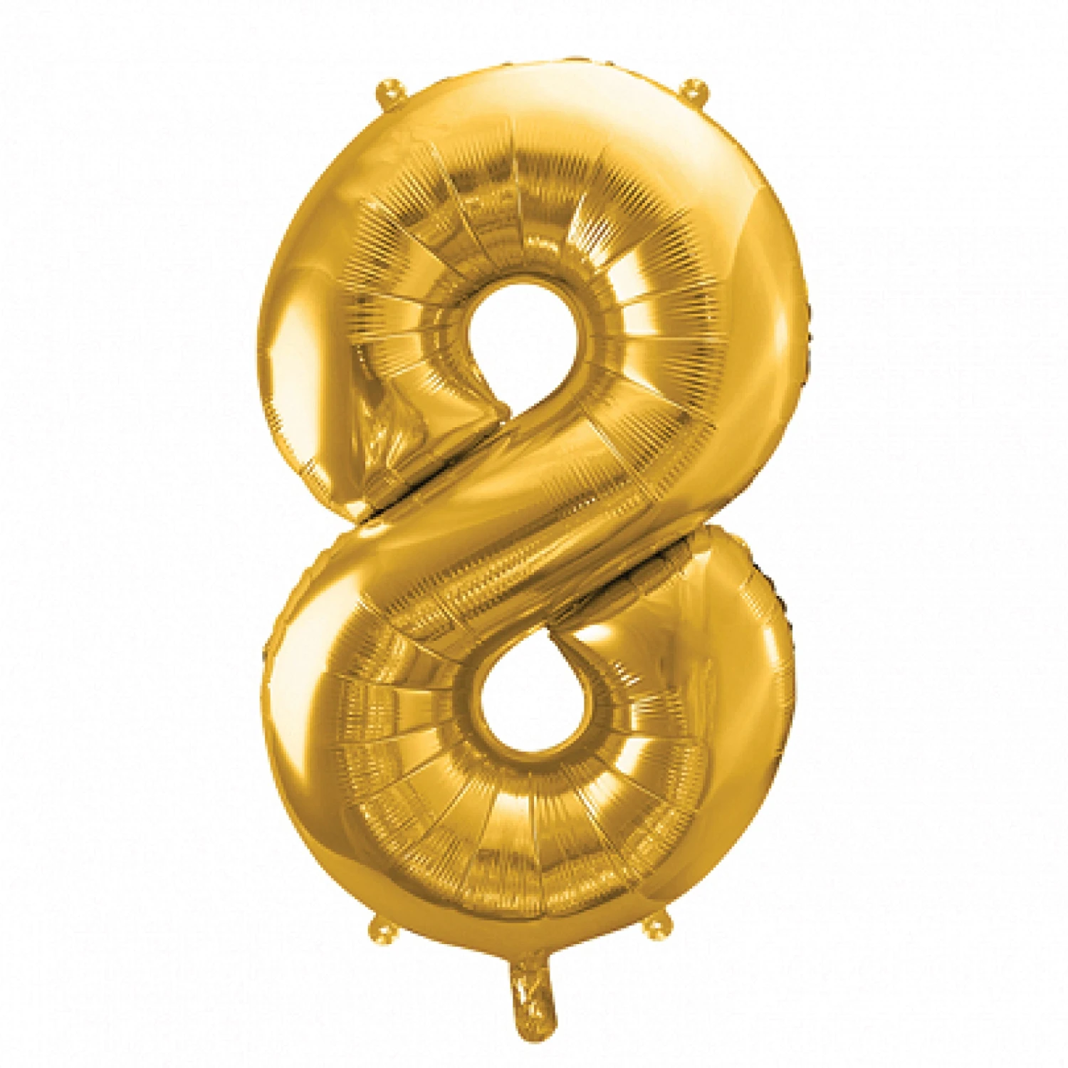 34" Gold Number Balloon 0-9 - Image 10